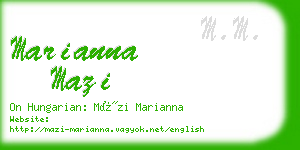 marianna mazi business card